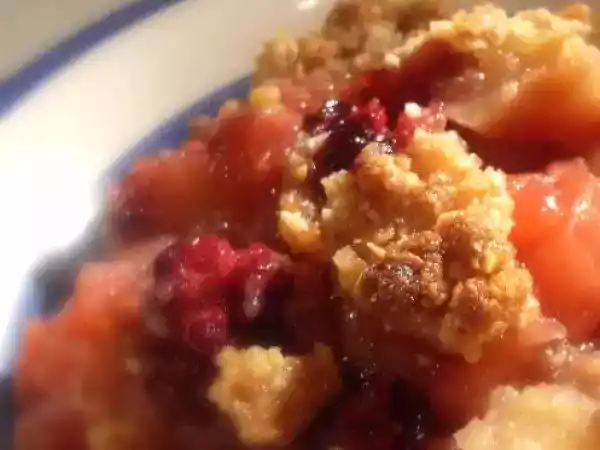 Recipe Apple and blackberry crumble