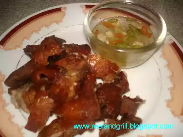 Recipe Crispy ulo ng baboy (crispy deep fried pork head)