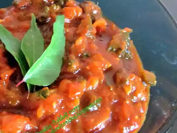 Recipe Bittergourd tomato curry(pavakka thakkali curry)