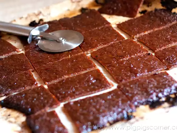 Recipe Chinese dried bbq pork - bak kwa, long yoke, yoke gon .
