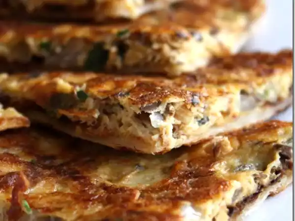 Recipe Sardine egg paratha.