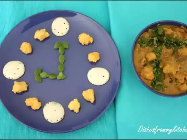 Recipe Atukulu (poha) dosa or appam with vada curry
