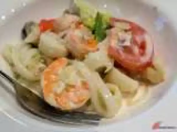 Recipe Creamy Seafood Udon