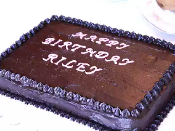 Recipe Chocolate cake (birthday cakes, round 1)