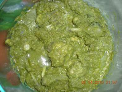 Recipe Chicken pacchi masala (green chicken)