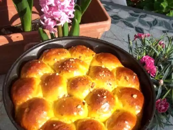 Recipe Butternut-squash brioche - brioche alla zucca in italiano a seguire