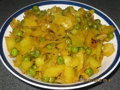 Recipe Cabbage and peas vegetable