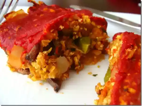 Recipe Vegan lentil meatless loaf