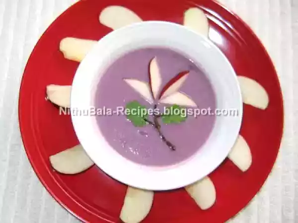 Recipe Apple and red cabbage soup