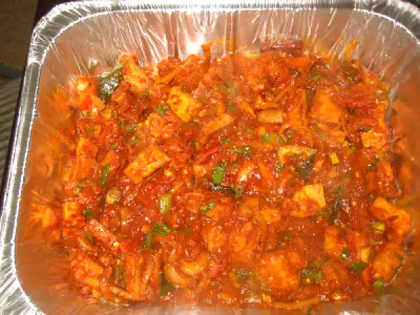 Recipe Spicy tofu sambal in south indian style