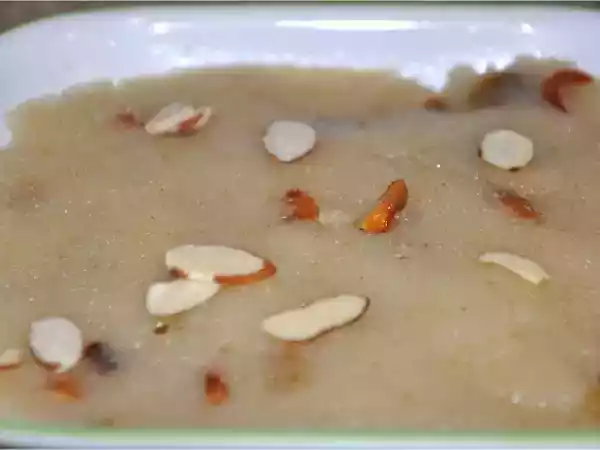 Recipe Happy ramnavami - bhune chane, halwa, aloo tamatar ki sabzi and meethi lassi