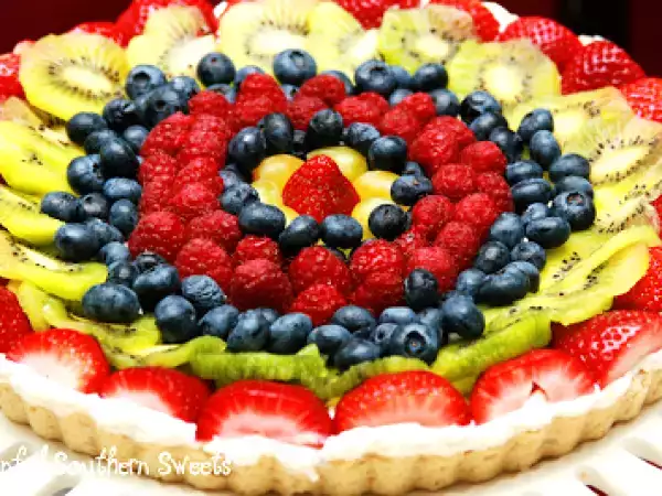 Recipe Fresh fruit tart & a le creuset giveaway!!!
