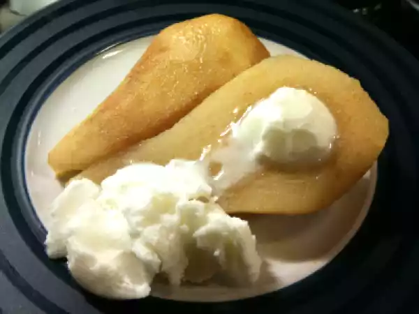 Recipe Pear flambé
