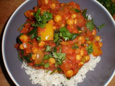 Recipe Chickpea and spinach curry