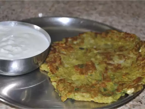 Recipe Hare moong ka cheela and tag award