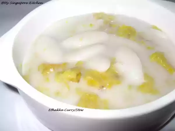 Recipe Banana stew/ethakka stew/curry/payasam
