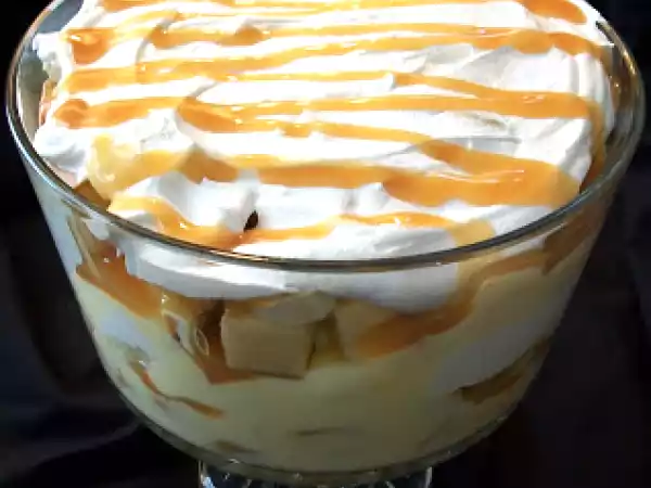Recipe Recipe: caramel banana trifle