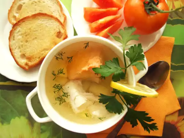 Recipe Red&white ukha (russian fish soup)