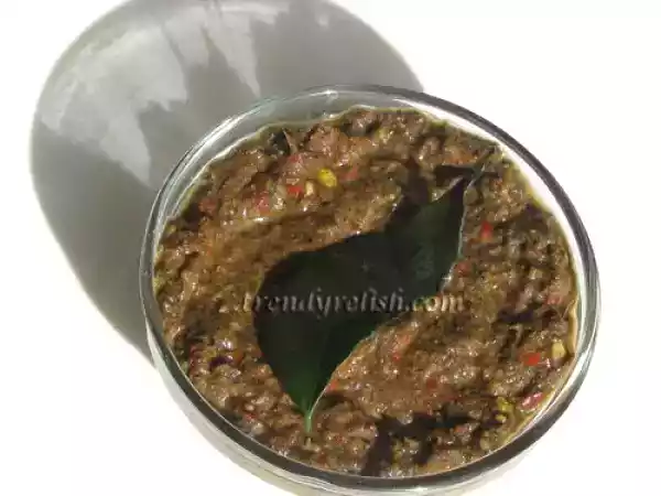 Recipe Banana flower chutney (arati puvvu pachadi)