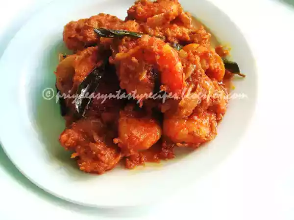 Recipe Royallu mudda kura /prawn curry - t&t from sailu's kitchen
