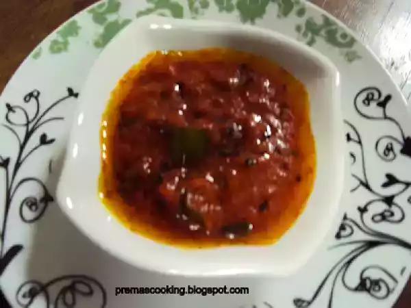 Recipe Mathulam pazham chutney(pomegranate chutney)