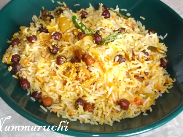 Recipe Kale moti biryani