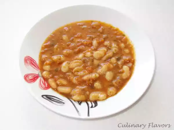 Recipe White kidney beans soup (fasolada)