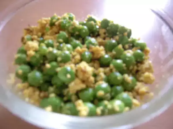 Recipe Chena matar (peas with cottage cheese)