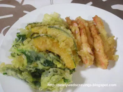 Recipe Shrimp and vegetable tempura