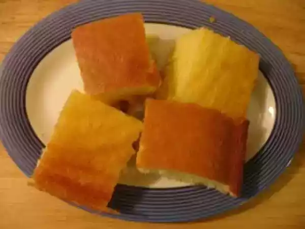Recipe Plain cake (from the scratch)