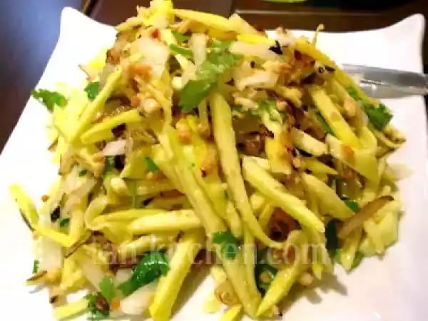 Recipe Green mango salad (yam ma moung) v