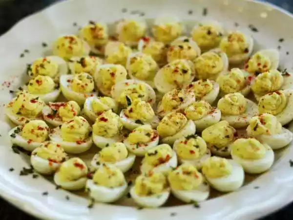 Recipe Deviled quail eggs