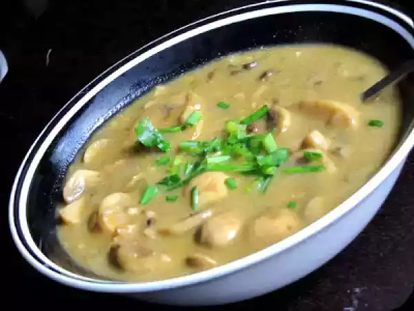 Recipe Creamy mushroom barley soup