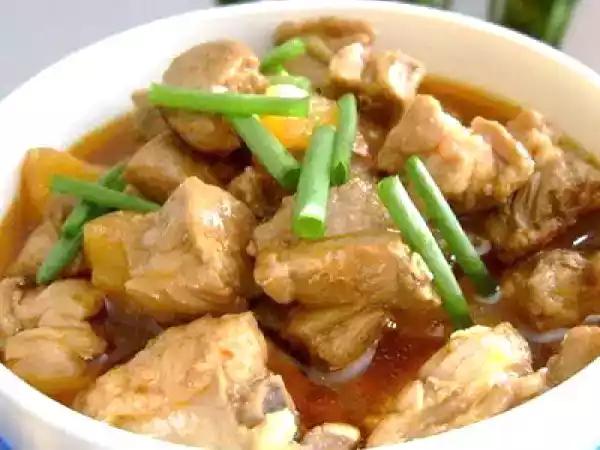 Recipe Baked pork ribs with pineapple (gradook mou op sapparod)