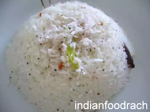 Recipe Traditional coconut rice( thengai sadam/ thengina anna)