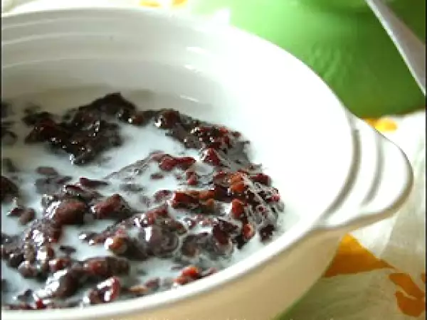 Recipe Black glutinous rice sweet porridge (bubur ketan hitam)