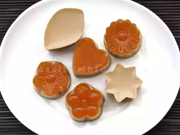 Recipe Palm sugar and coconut milk jelly
