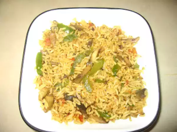 Recipe Mushroom-capsicum rice
