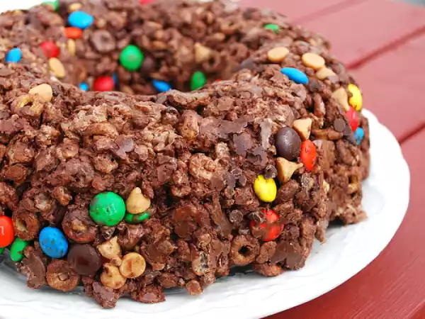 Recipe Chocolate cheerio cocoa krispie cake
