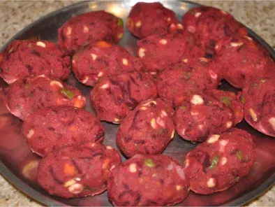 Recipe Vegetable cutlet (with beetroot) chaat