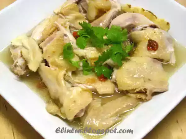 Recipe Steamed chicken with dong quai & wolfberries