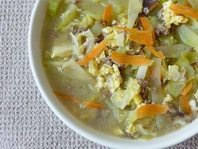 Recipe Chayote (chokos) egg-drop soup