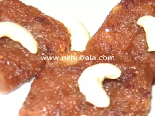 Recipe Mixed fruits and bread halwa