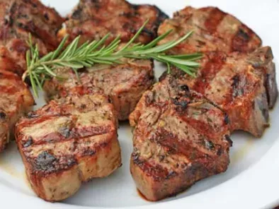 Recipe Rosemary lamb chops with grill roasted potatoes