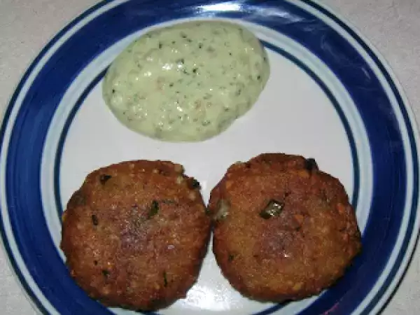 Recipe Sabudana vada with chutney