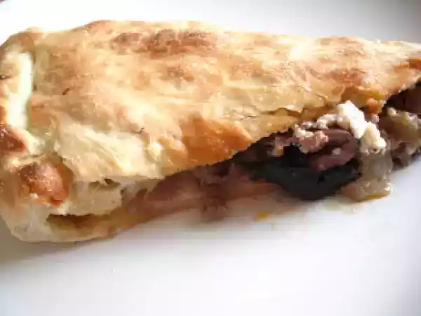 Recipe Greek meat pizza pie