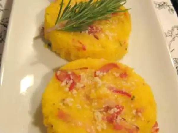 Recipe Medaglioni di polenta e prosciutto al forno  baked polenta me