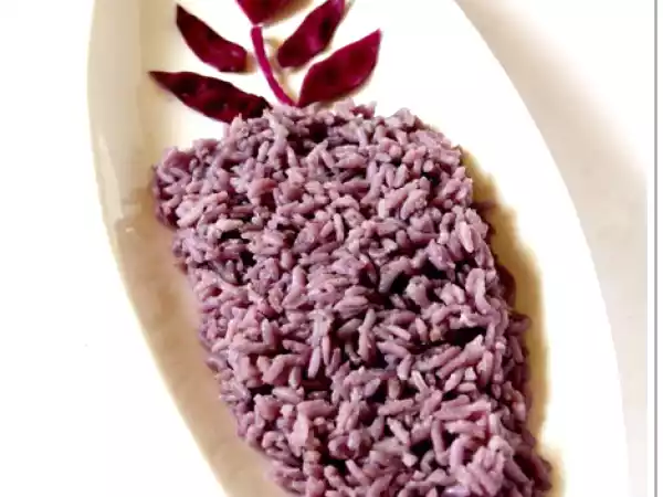 Recipe Color mania #1: purple cabbage rice