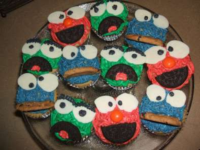 Recipe Sesame street cupcakes