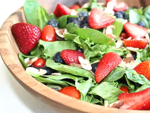 Recipe A salad to remember: fruit, veg, nuts and raisins